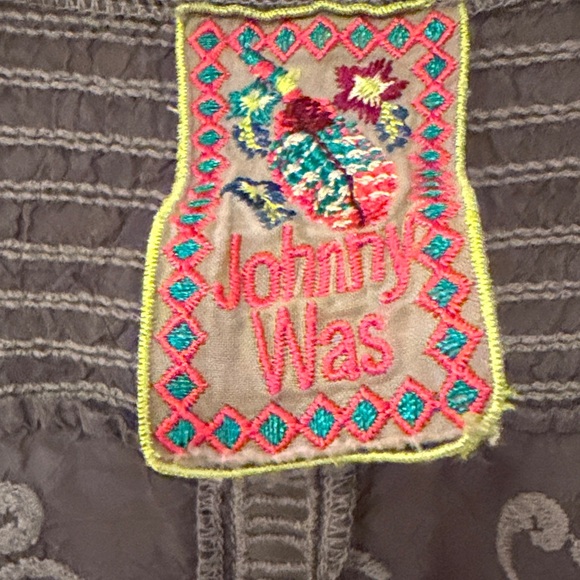 Embroidered Gray Women's Top - Picture 3 of 9